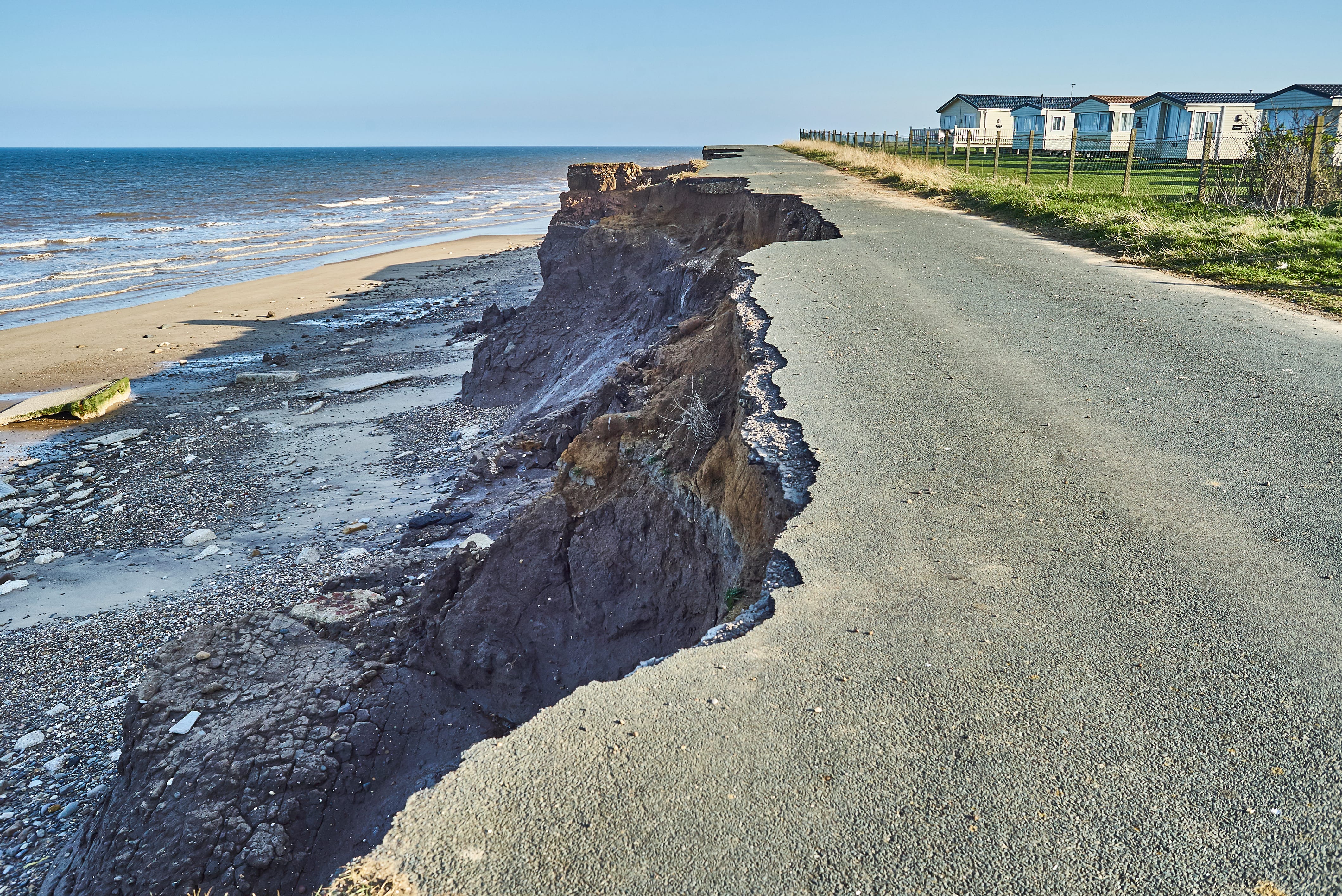 inondations dans un village