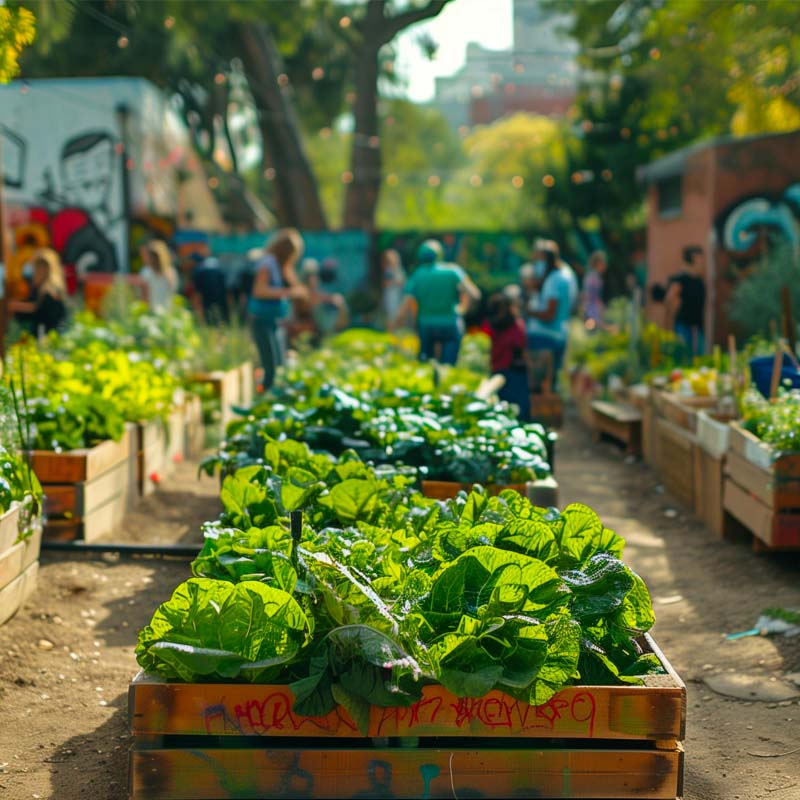 jardin partagée au coeur de la ville 